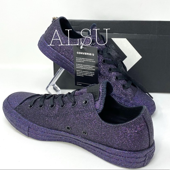 Converse Chuck Taylor All Star Purple Black Women - Picture 8 of 9